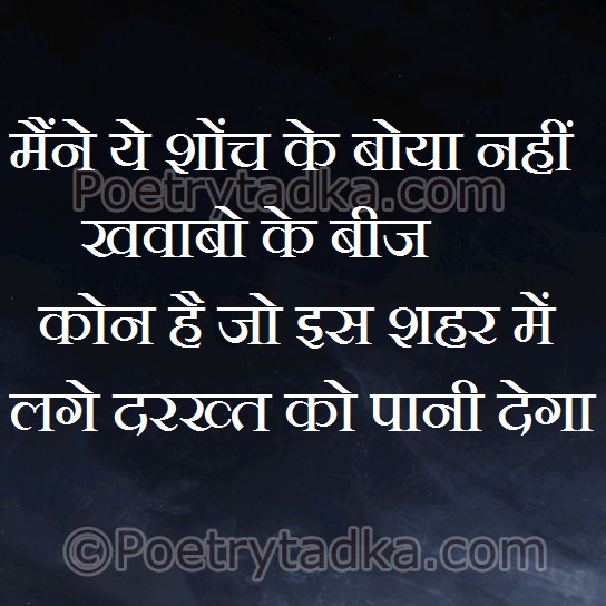 Maine ye shoch ke boya nahikhawabo ke - from Hindi Status