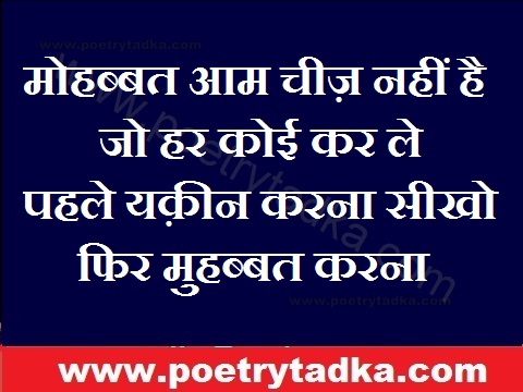 mohabbat aam cheez nahi