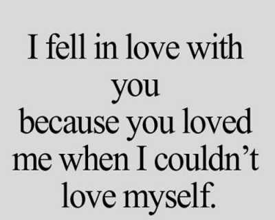 I fell in love with you because - from Love Quotes in Hindi