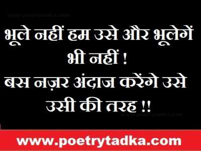 Bhule nahi hum use - from Shero Shayari