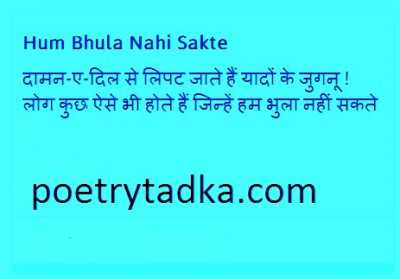 hum bhula nahi sakte