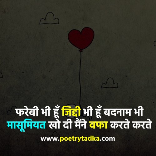 Ziddi status in Hindi - from Ziddi Shayari